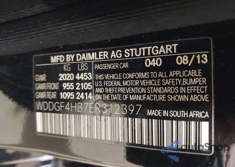 2014 Mercedes-Benz C 250 Luxury/Sport from USA, damaged, VIN WDDGF4HB7ER312397